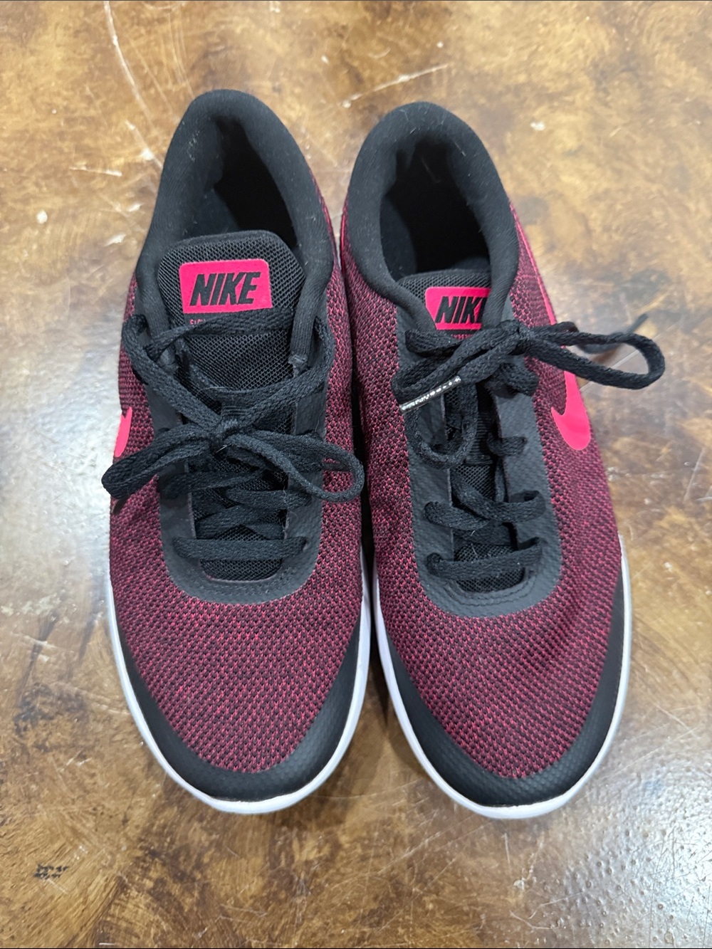 Nike pink & Black Trainers with Pink Swoosh